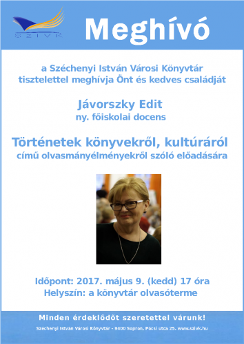 Jávorszky Edit előadás
